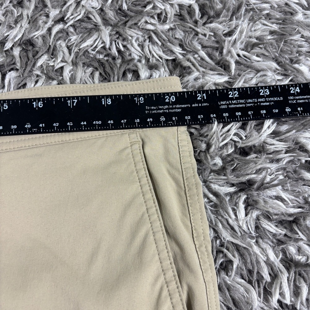Roundtree & Yorke Performance Mens 40x30 Khaki Tan Nylon Stretch Golf Pants - Picture 3 of 7